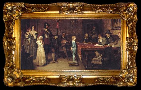 framed  William Frederick Yeames,RA And When Did You Last See Your Father, ta009-2